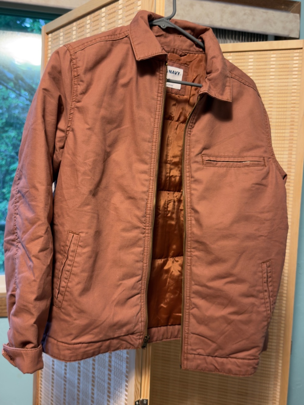 Old Navy Women’s Rust Utility Jacket - Casual Zip Coat